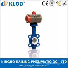 Ningbo Actuator Manufactory EPDM PTFE Sealing Pneumatic Butterfly Valve